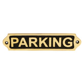Engraved Brass Plaques: Parking sign for home and business